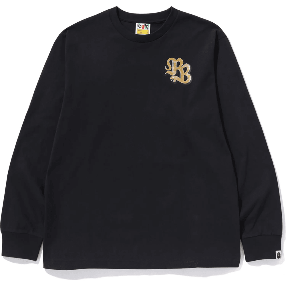 Bape Year Of Snake Ls Tee Heren Zwart