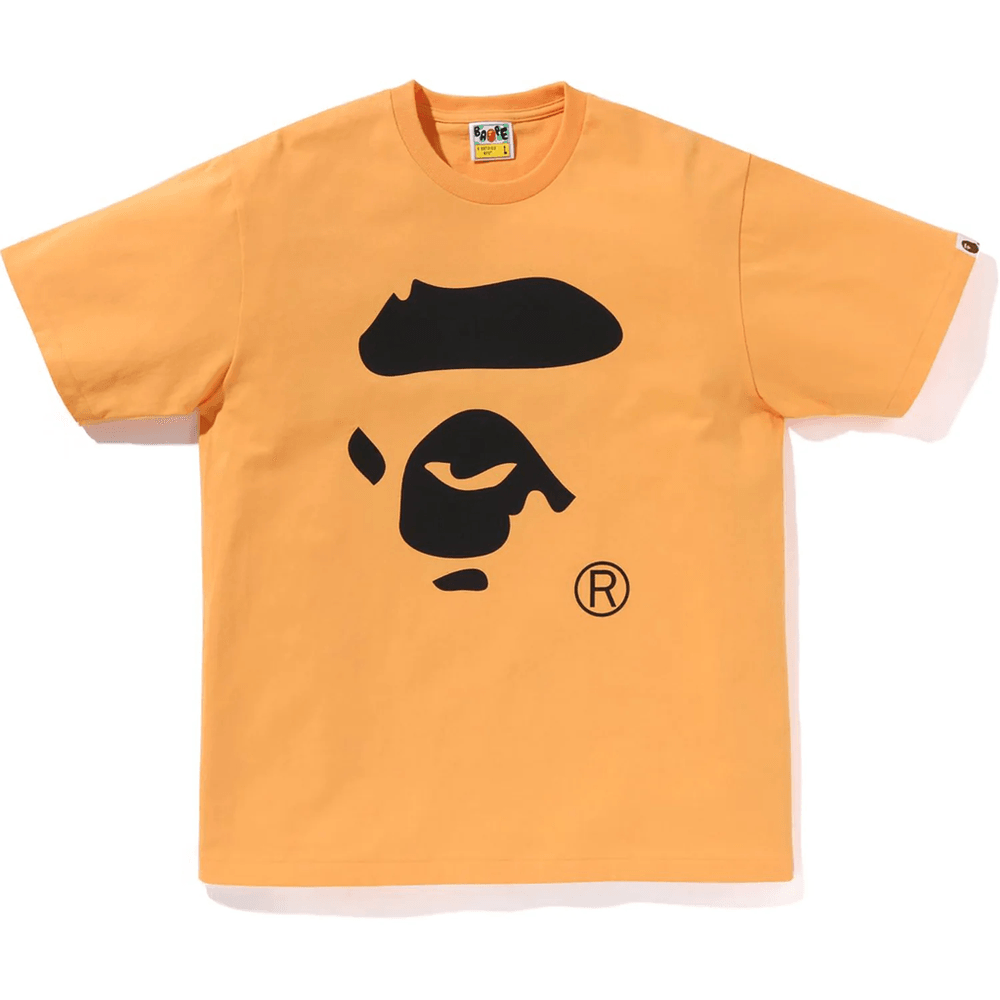 BAPE Herren Affen-Gesicht T-Shirt Orange