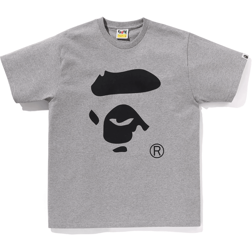 BAPE Herren Ape Face T-Shirt Grau