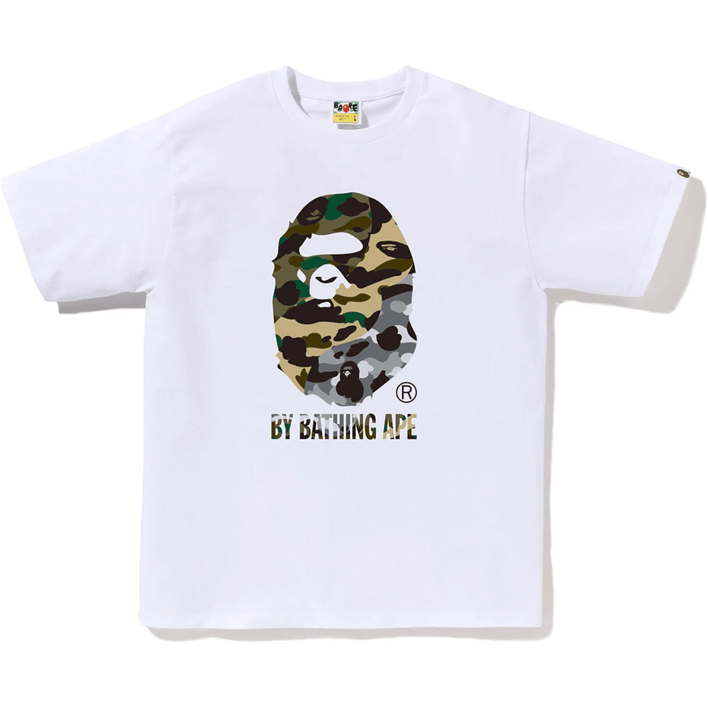 Bape 1st Camo Crazy By Bathing Ape Tee Herre Hvid
