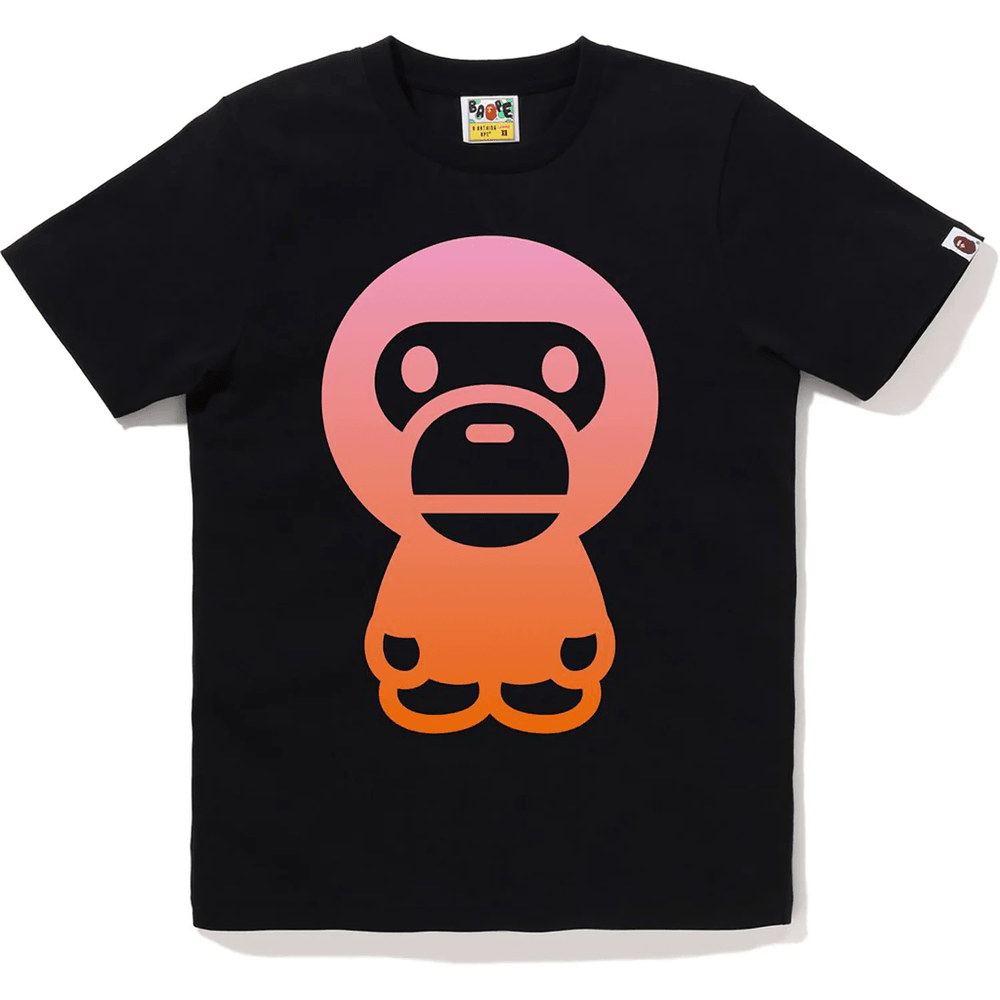 Bape Gradation Big Baby Milo Tee Dame Svart