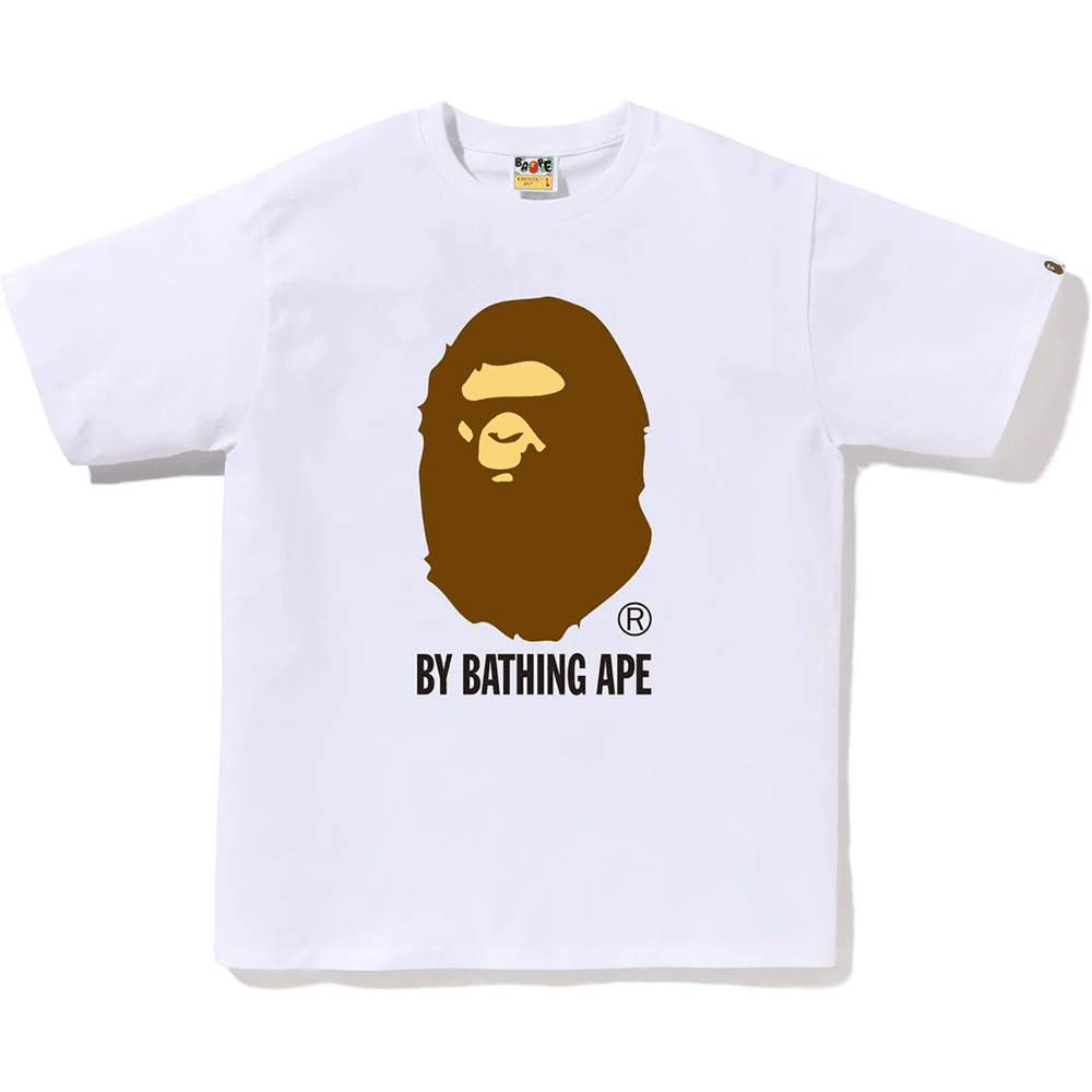 Bape Pánske Tričko S Logom Bathing Ape Biele