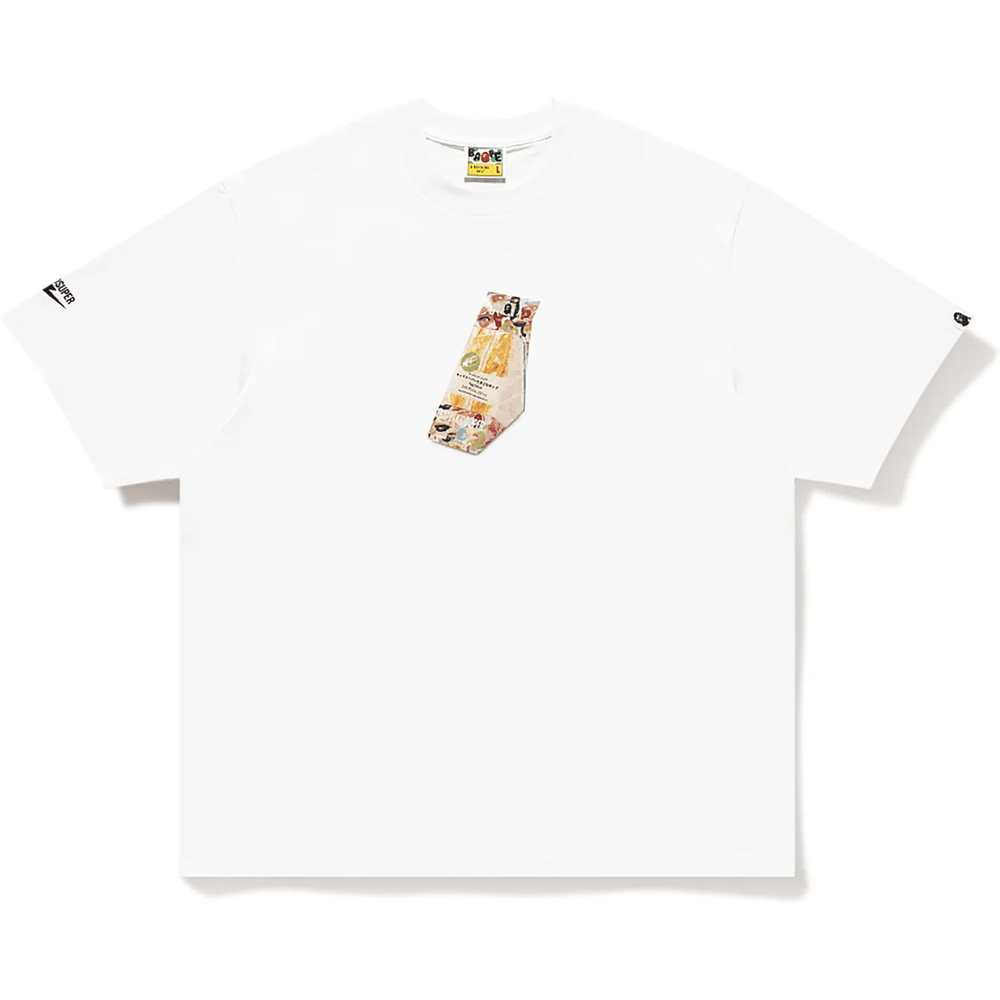 BAPE X KIDSUPER EGG SANDWICH TEE MENS White