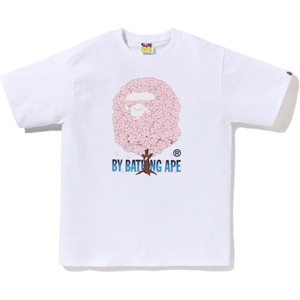 BAPE Sakura By Bathing Ape T-skjorte #1 Herre Hvit