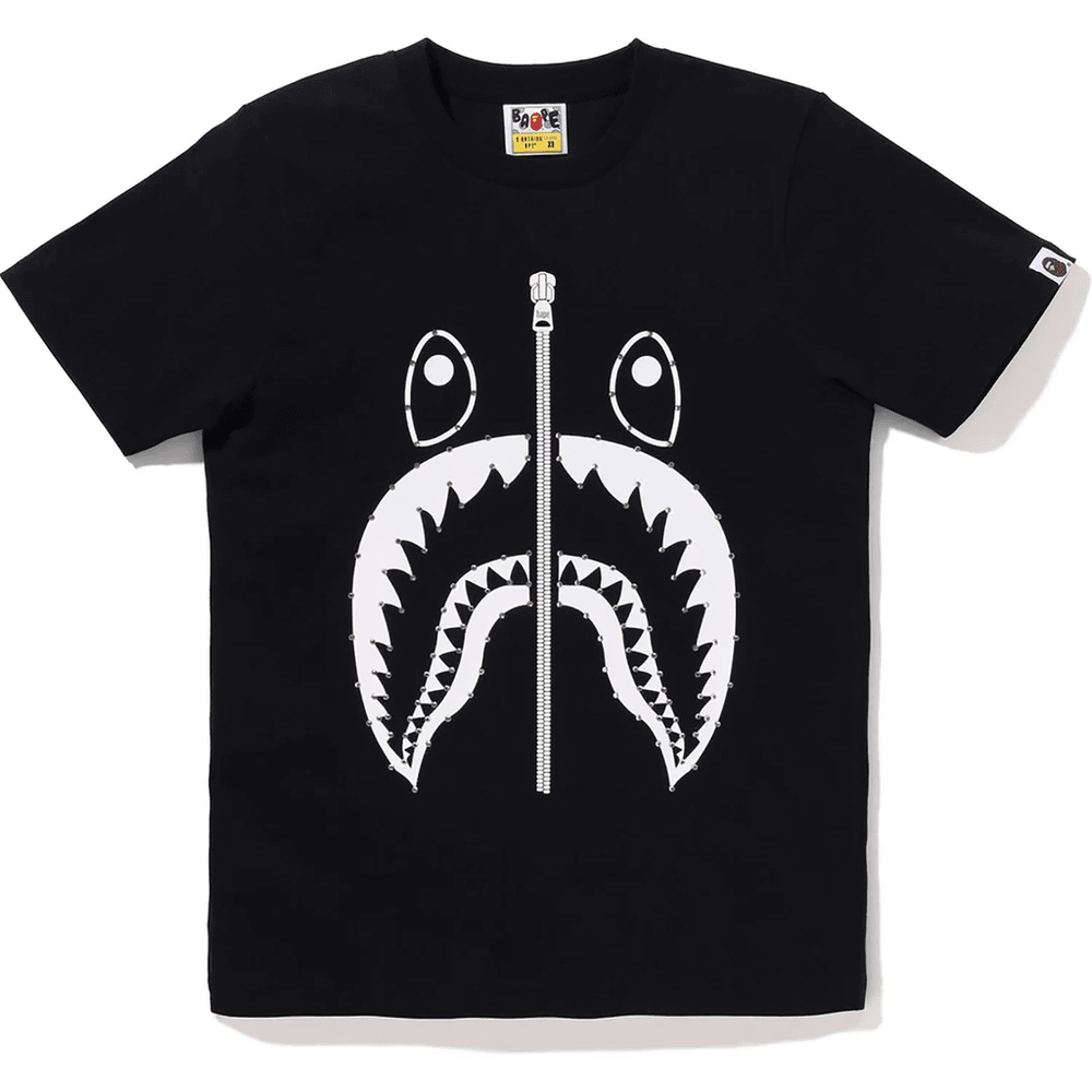 Bape Kristálykő Cápa Póló Női Fekete