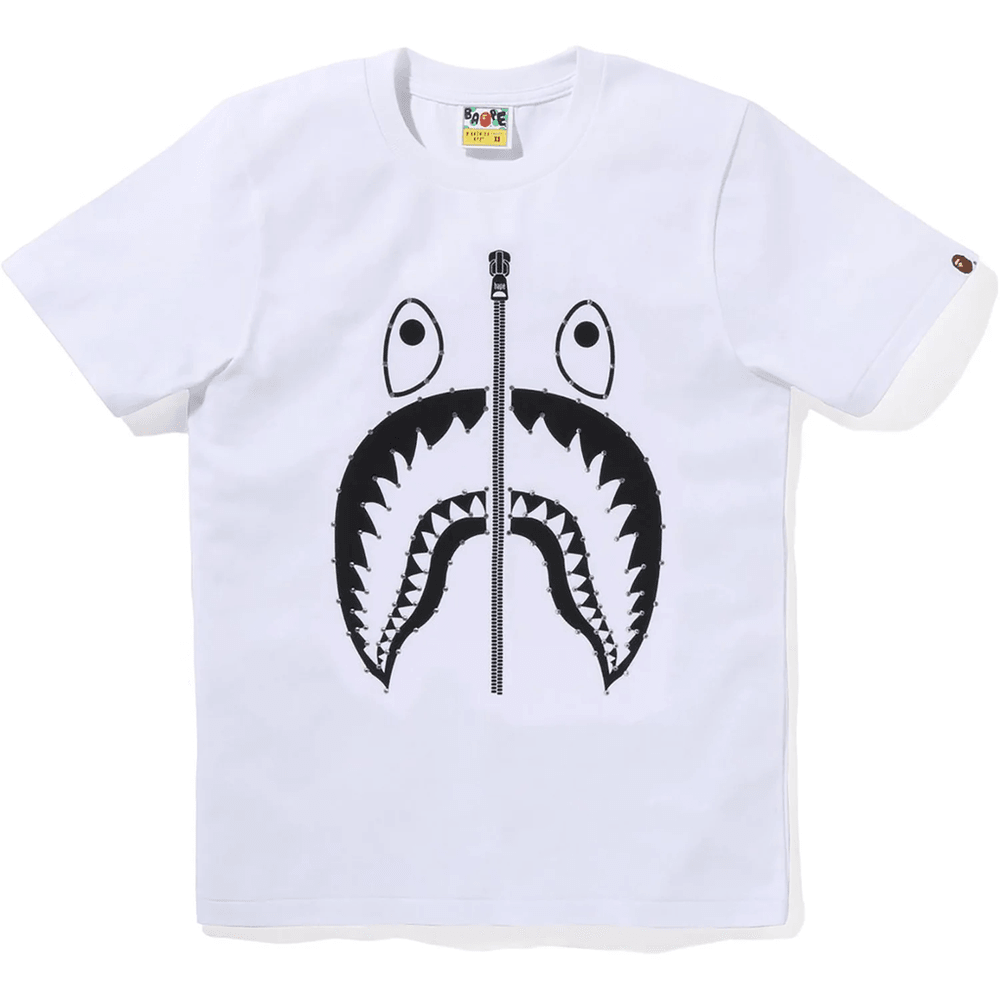 Bape Kristály Köves Cápa Póló Női Fehér