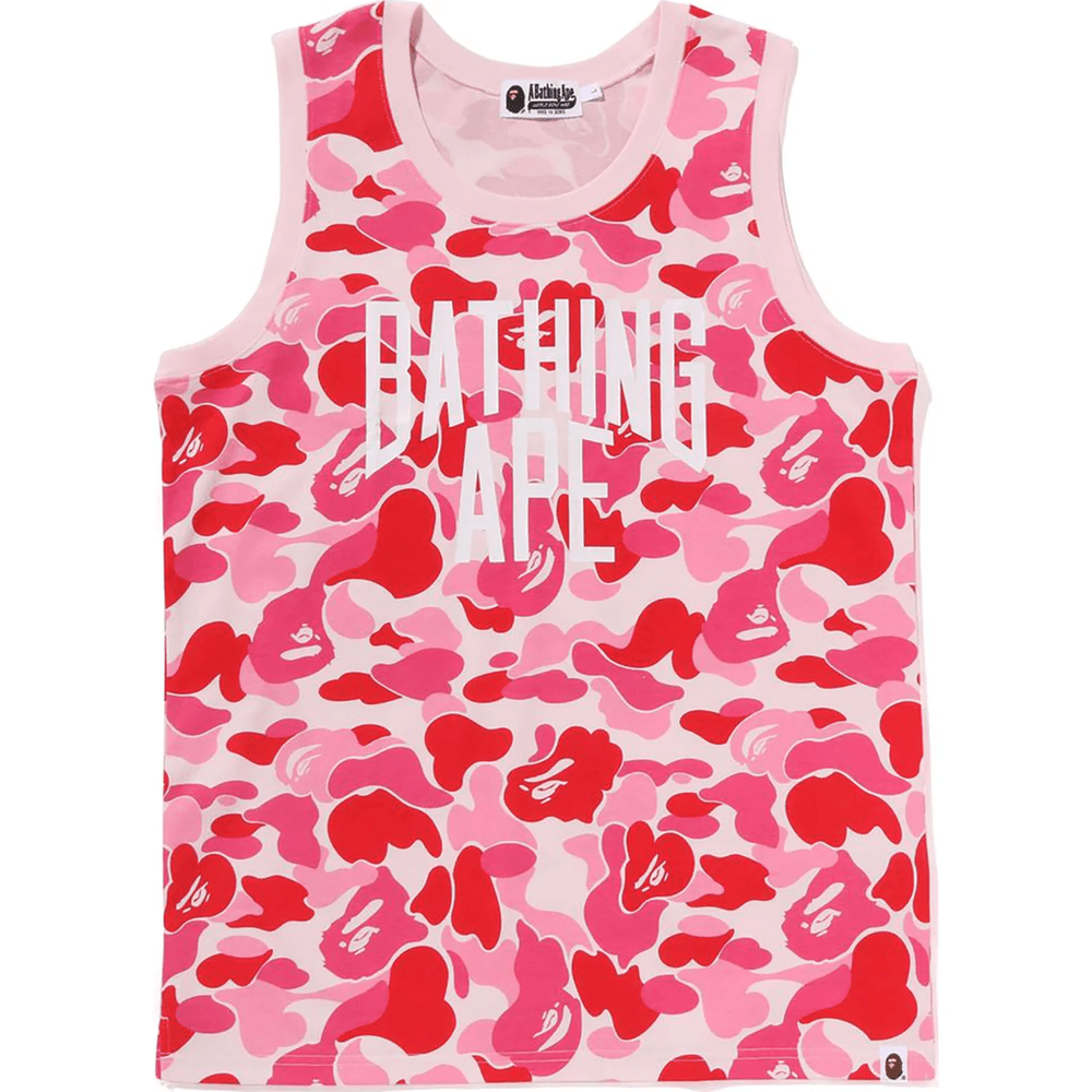 Bape ABC CAMO NYC LOGO TANK TOP MENS Pink