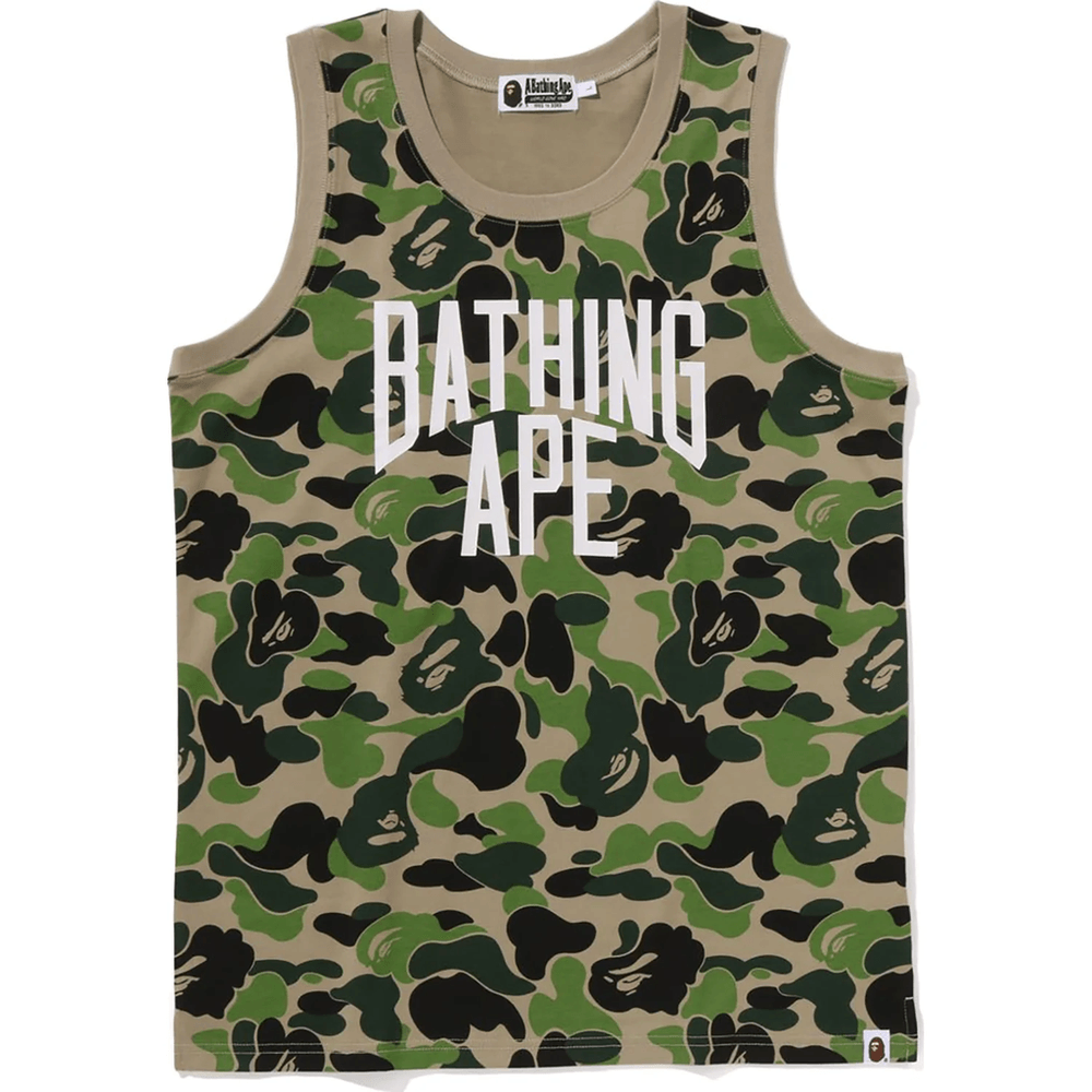 Bape ABC CAMO NYC LOGO TANK TOP MENS Green