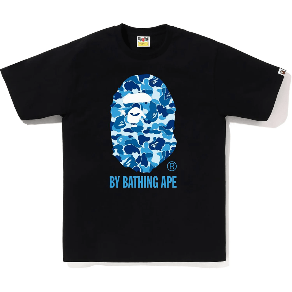 Bape Moška Abc Camo Majica S Kratkimi Rokavi By Bathing Ape črna X Modra