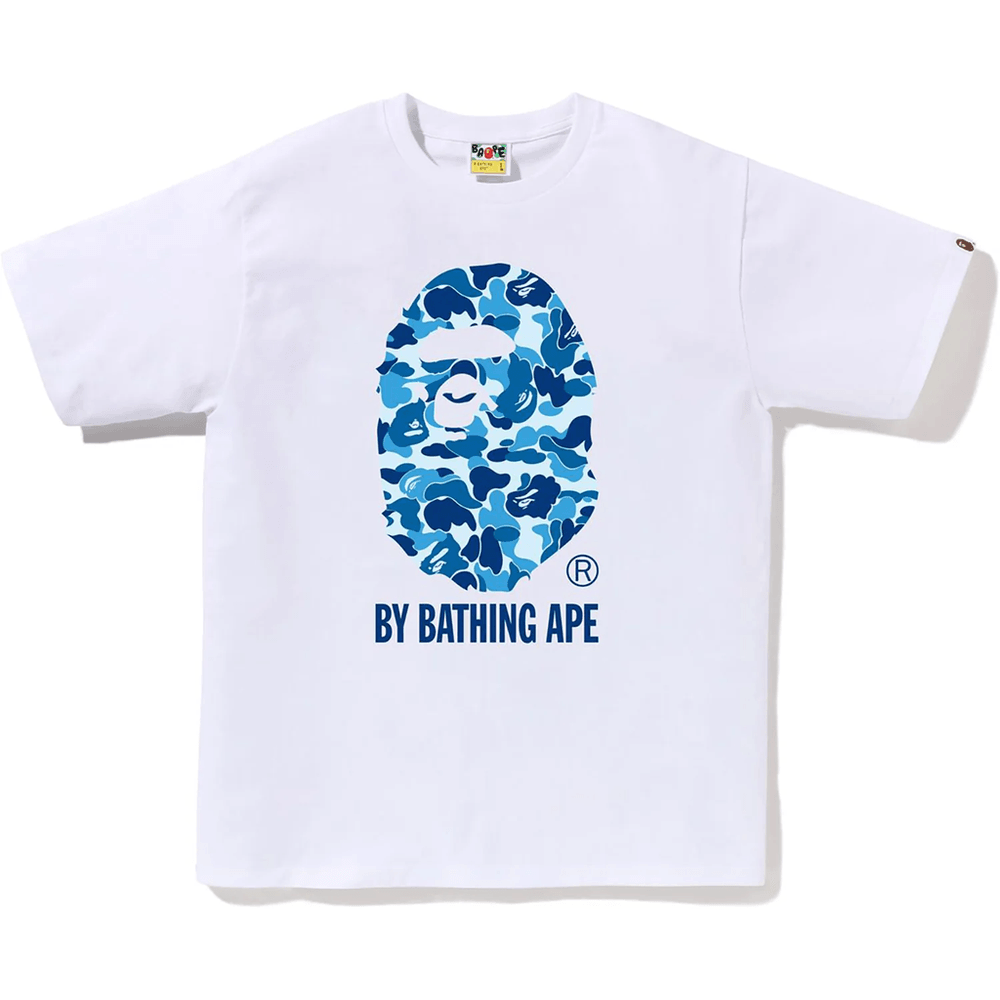 Bape Moška Abc Camo Majica S Kratkimi Rokavi By Bathing Ape Bela X Modra