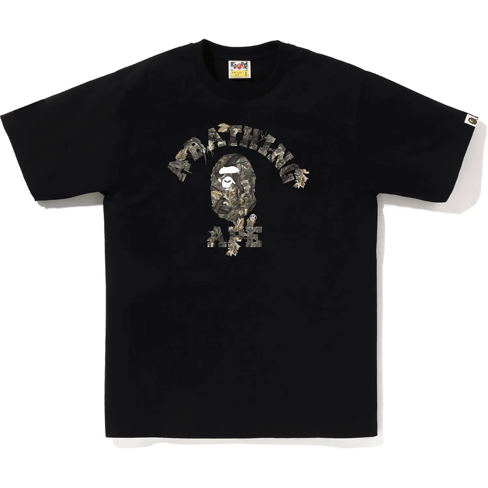 Bape Muška Majica Kratkih Rukava Tree Edge Camo College Crna X Braon