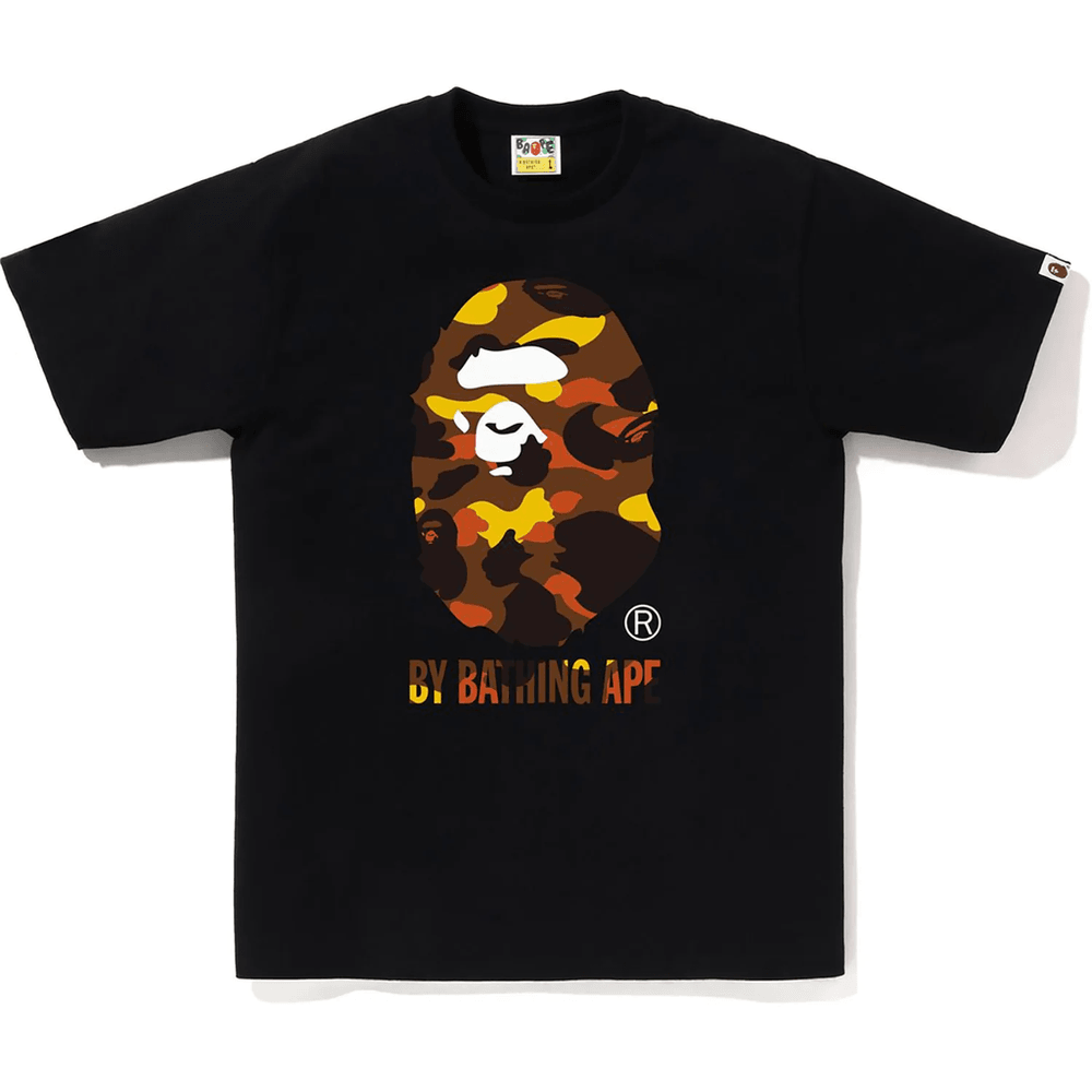 BAPE 1ST CAMO BY BATHING APE Majica Muška Crna X Narandžasta