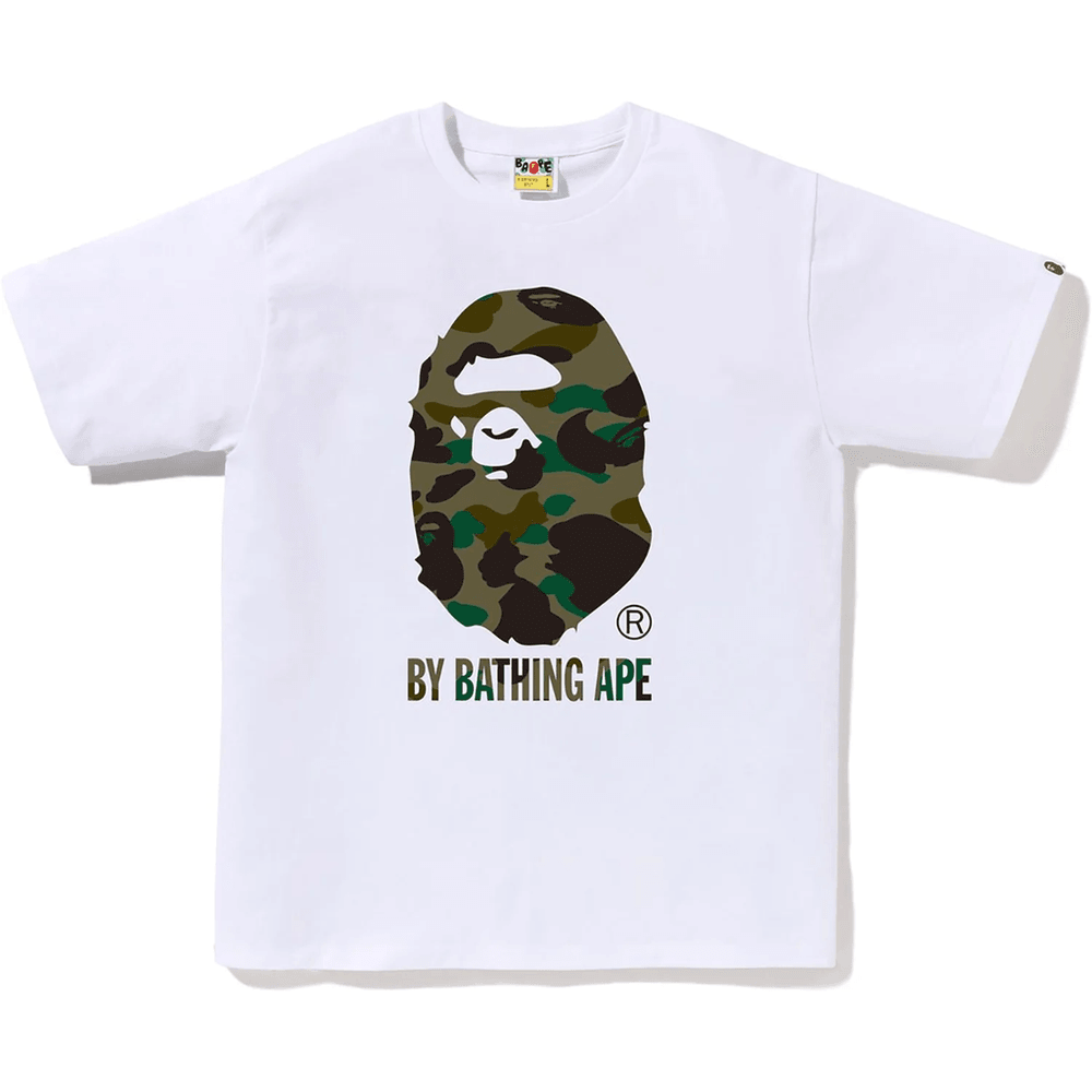 Bape 1st Camo By Bathing Ape Majica Muška Bela X Zelena