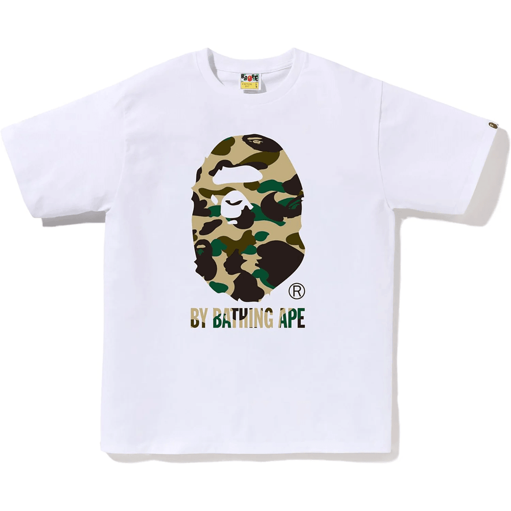 Bape 1st Camo By Bathing Ape Majica Muška Bela X žuta