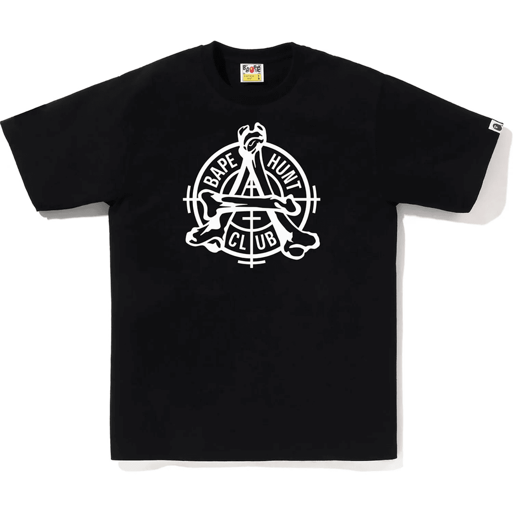 Bape Mens Hunt Club T-skjorte Svart