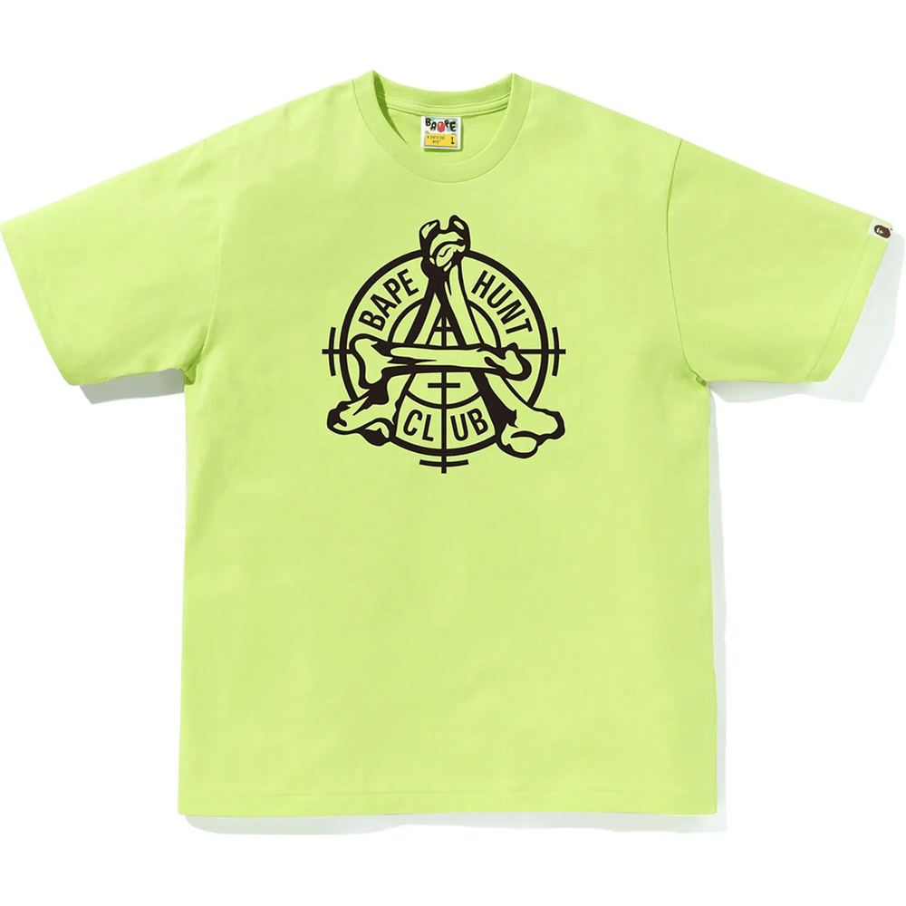 Bape Mens Hunt Club T-skjorte Lys Grønn