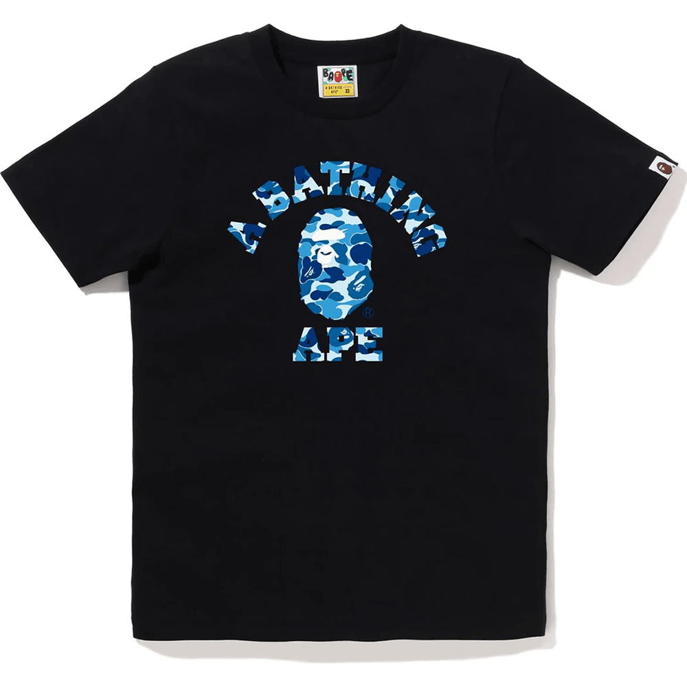 Bape Abc Camo College Majica ženska črna X Modra
