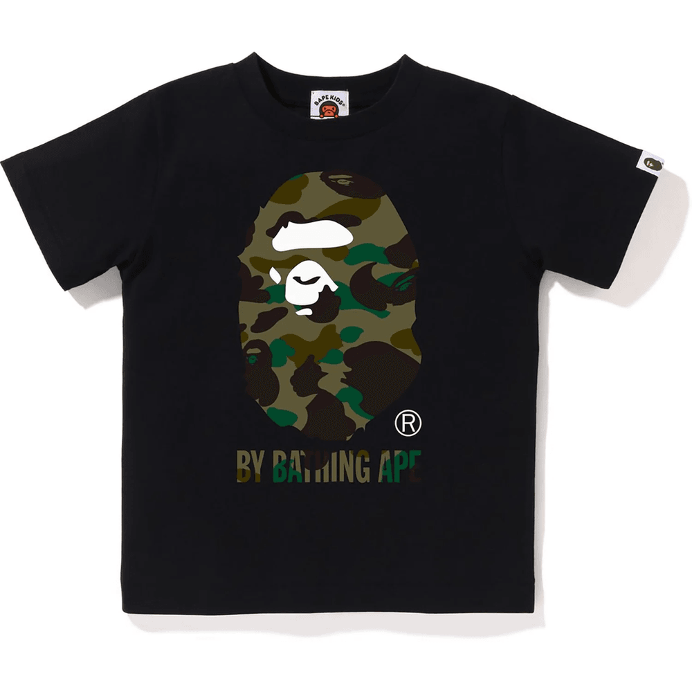 Bape 1ST CAMO BY BATHING APE TEE KIDS Black X Green
