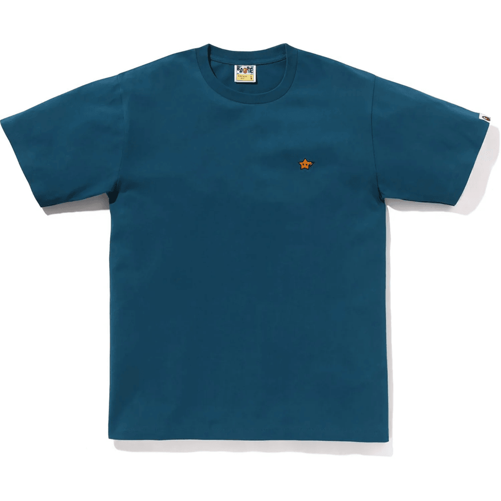 Bape Herre Bomulls Milo Sta One Point T-skjorte Navy