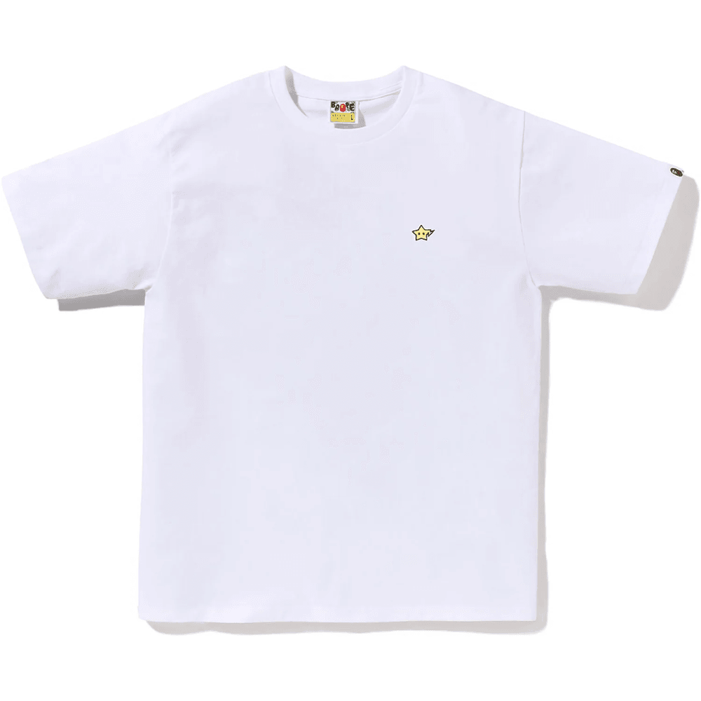 Bape T-skjorte I Bomull Til Menn, Milo Sta One Point, Hvit