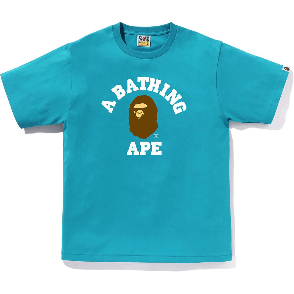 Bape COLLEGE TEE MENS Blue