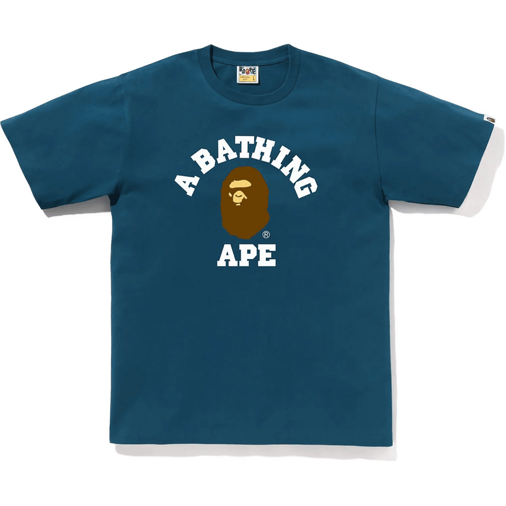 Bape COLLEGE TEE MENS Navy