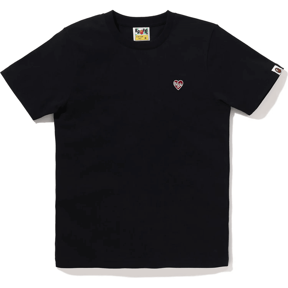 Bape Heart Majica Z Enim Srcem, ženska, črna