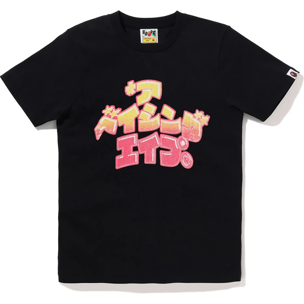 Bape Katakana Majica A Bathing Ape Za ženske, črna