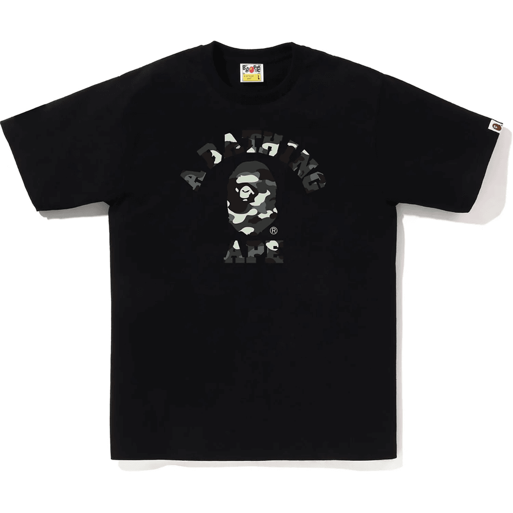 Bape City Camo College Póló Férfi Fekete