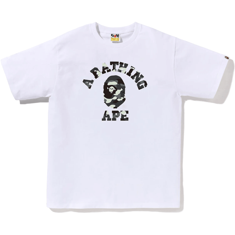 Bape City Camo College Póló Férfi Fehér