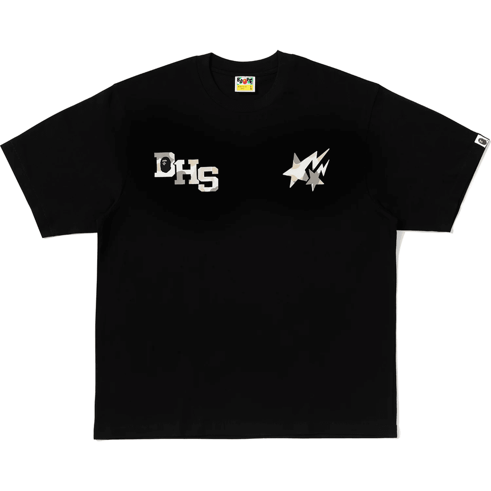 BAPE X HIGHSNOBIETY MULTI LOGO RELAXED FIT TEE MENS Black