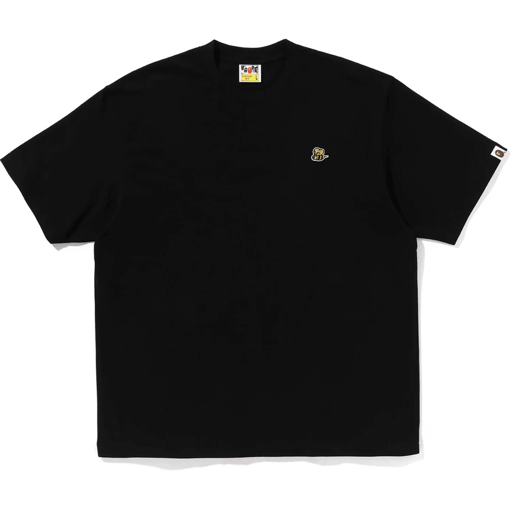 BAPE Bee One Point Relaxed Fit T-särk, Meeste, Must