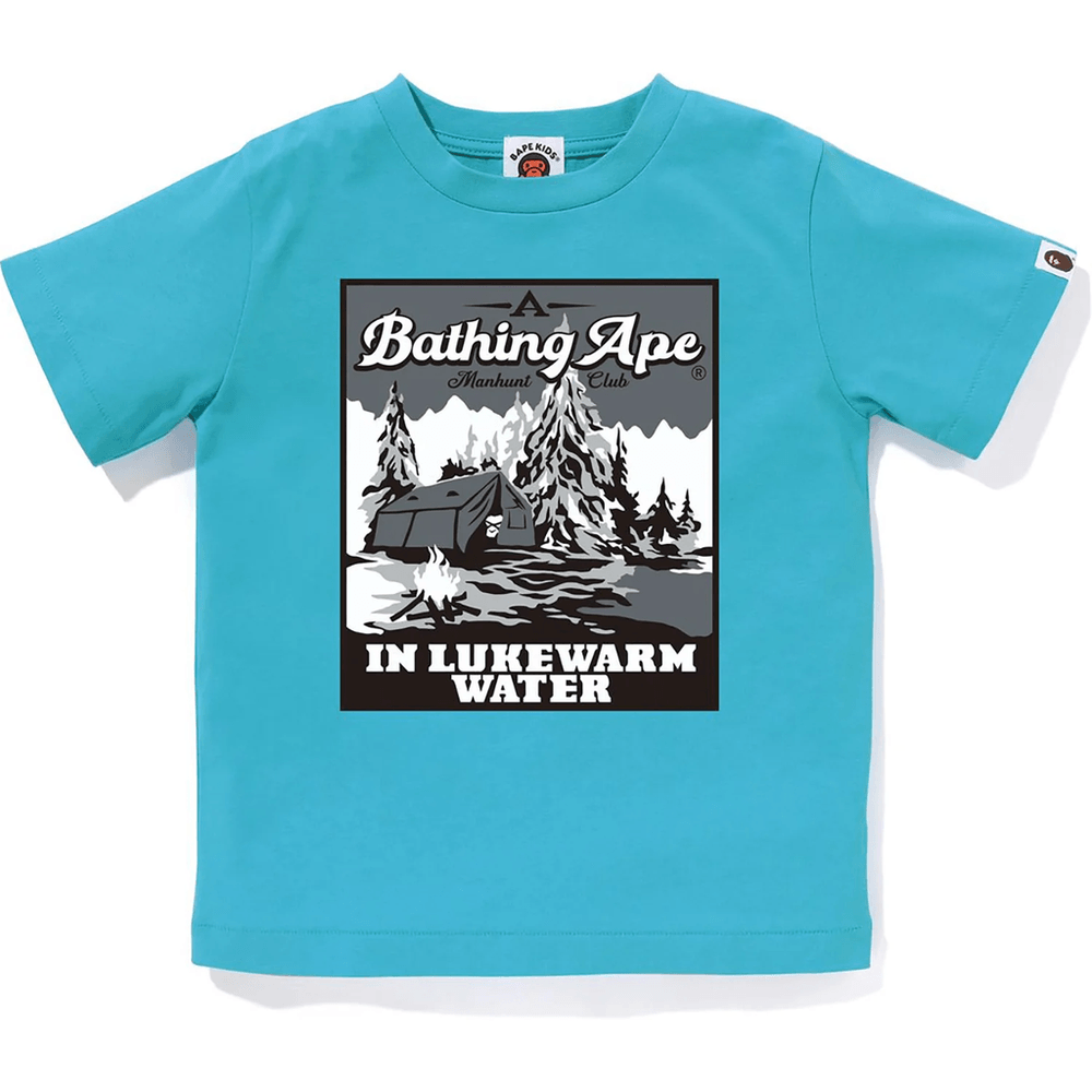 Bape Base Camp Tee Laste Sinine