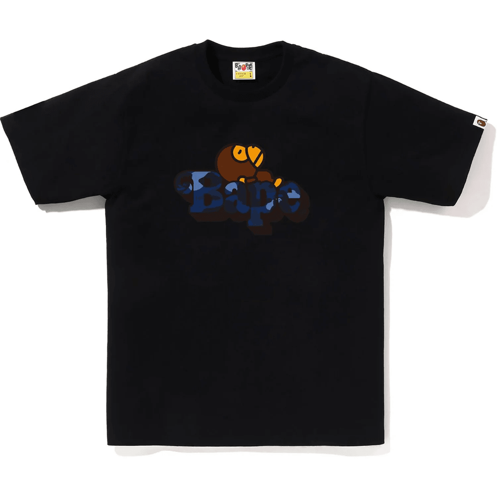 T-shirt Bape Homme Coloris Camouflage Milo Noir X Marine