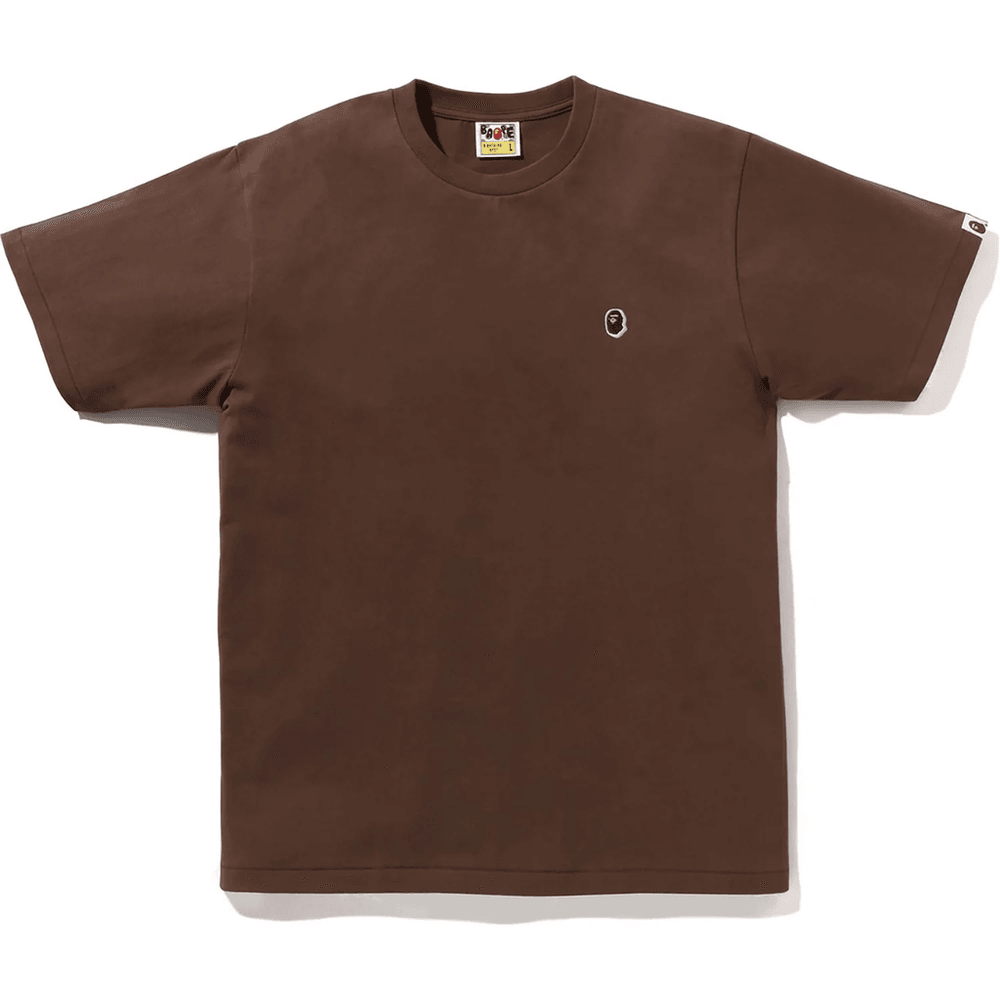 Bape ONE POINT TEE MENS Brown