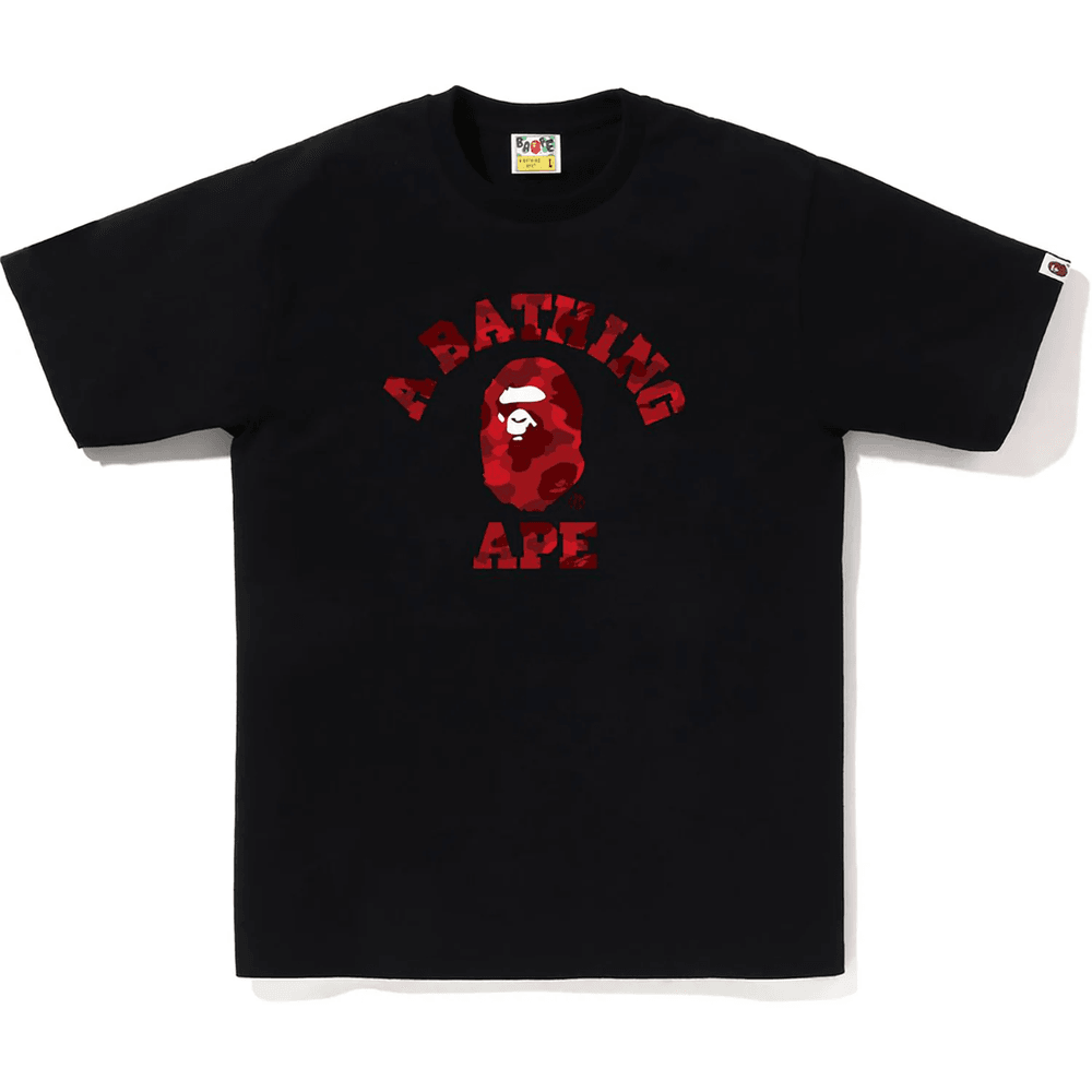 Bape Color Camo College Majica Muška Crna X Crvena