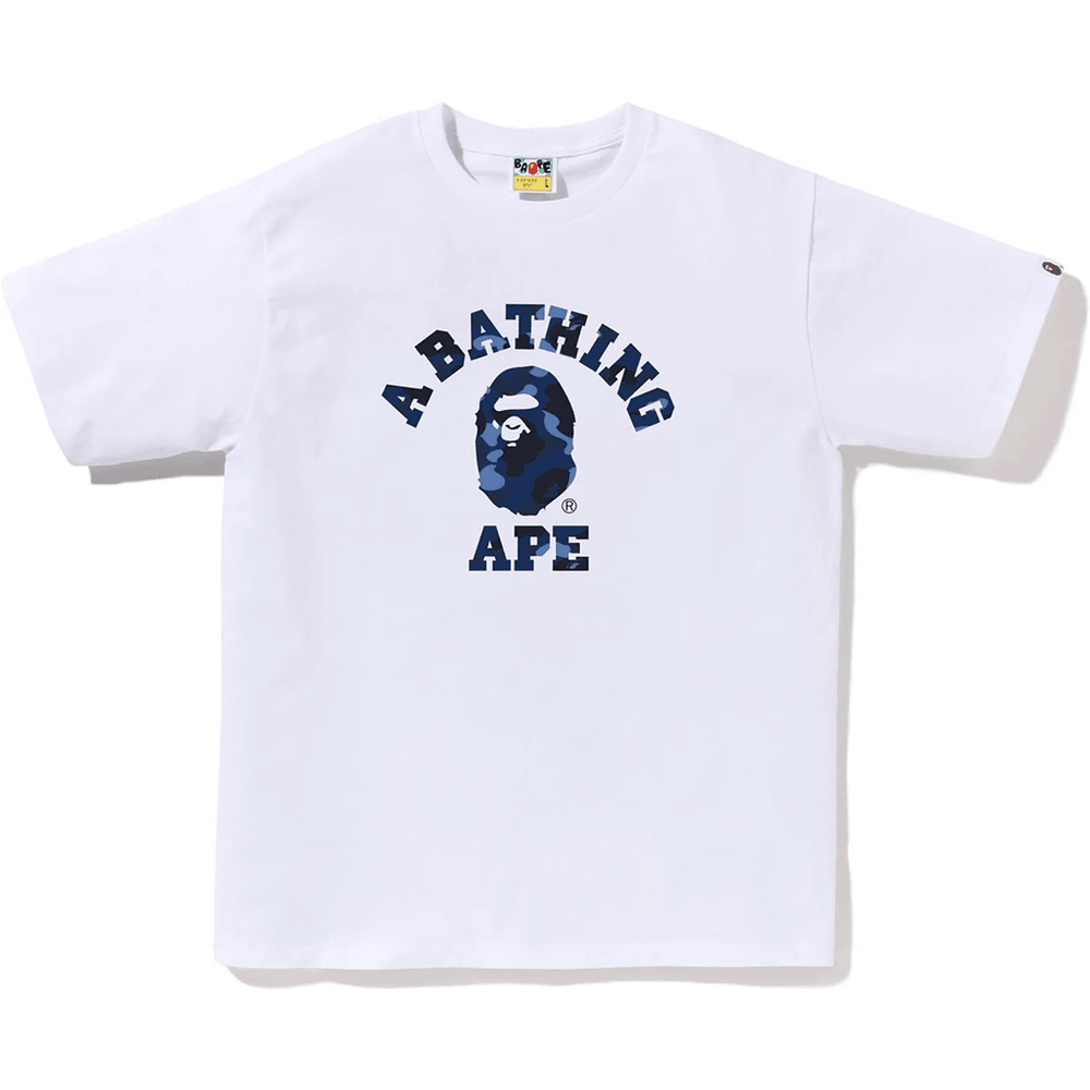 Bape Color Camo College Majica Muška Bela X Teget