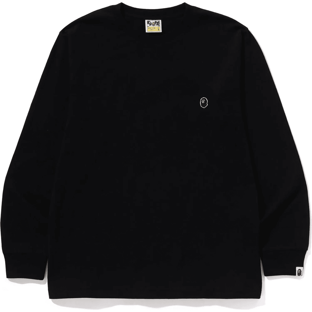 Bape ONE POINT LS TEE MENS Black
