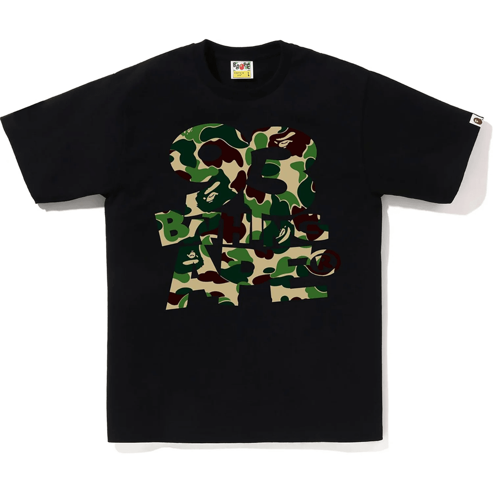 Bape ABC CAMO 93 BATHING APE TEE MENS Black X Green