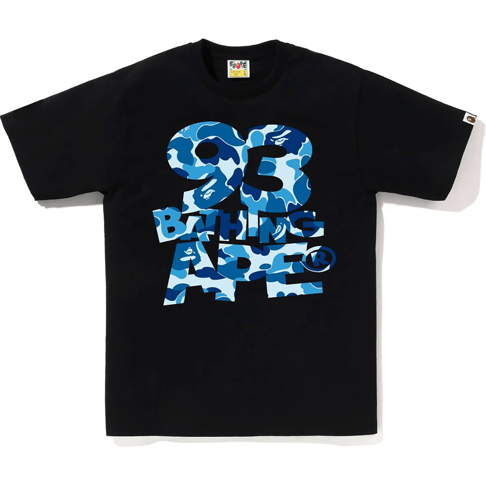 Bape ABC CAMO 93 BATHING APE TEE MENS Black X Blue