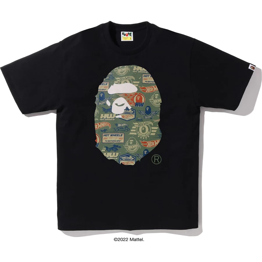 Bape BAPE X HOT WHEELS APE HEAD TEE MENS