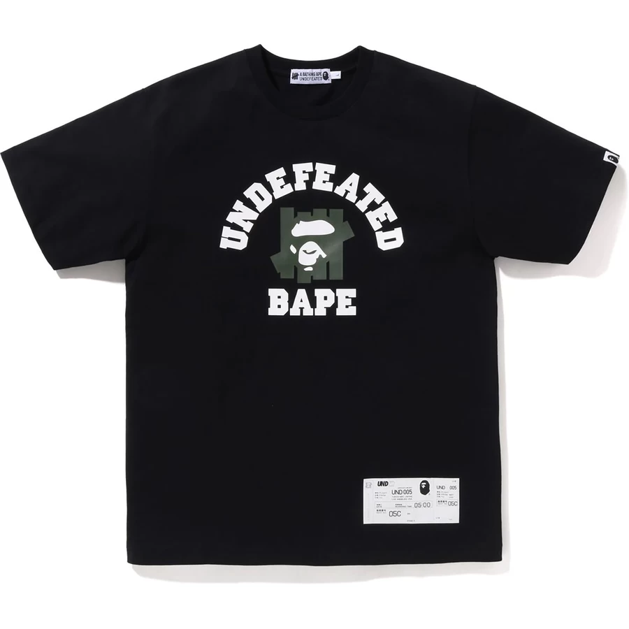 Bape Bape X Ubeseiret College-t-skjorte Herre