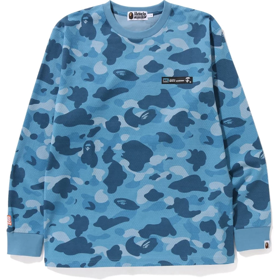 Bape Honeycomb Camo L/s Tee Herr