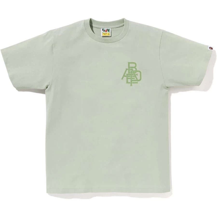 мъжка тениска с пигмент Bape Logo Bape