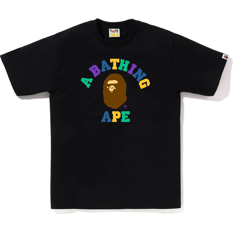 Bape COLORS COLLEGE TEE MENS