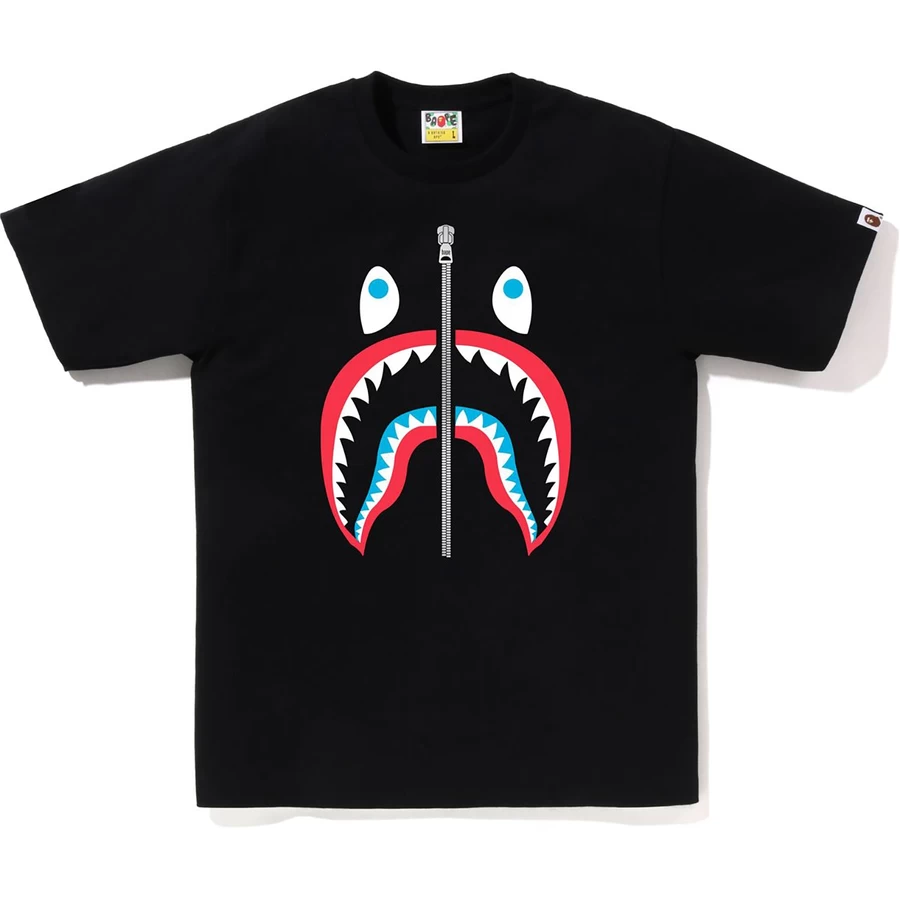 Bape COLORS SHARK TEE MENS