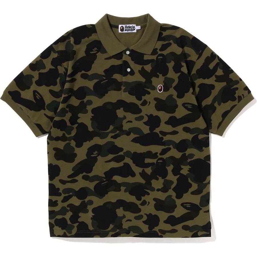 Bape 1. Camo One Point Relaxed Fit Polo Mens