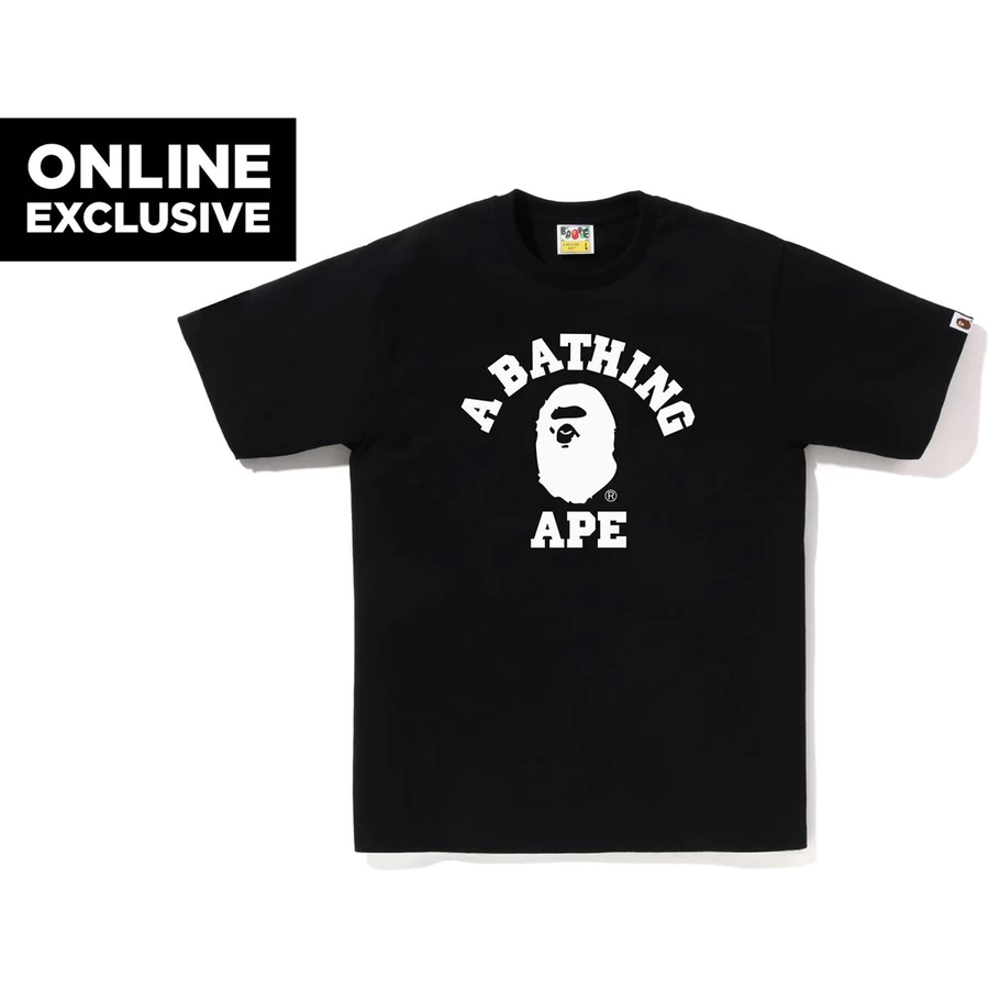 Bape BICOLOR COLLEGE TEE BAPEC MENS