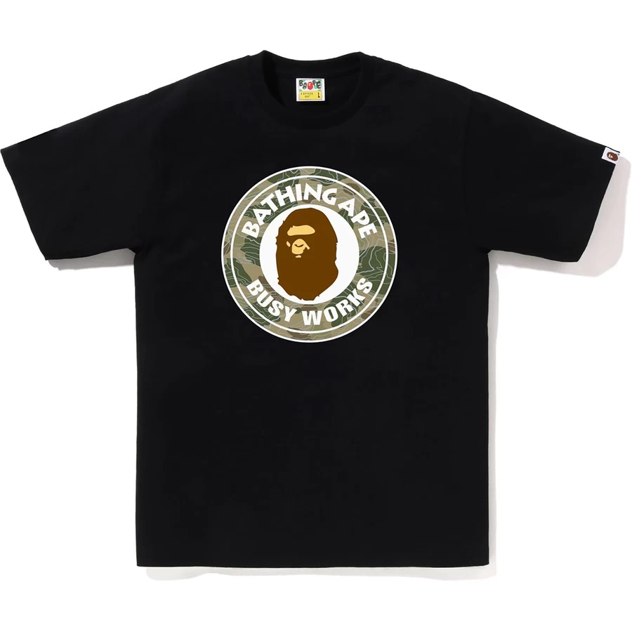Bape Lagdelt Line Camo Busy Works Tee Herre