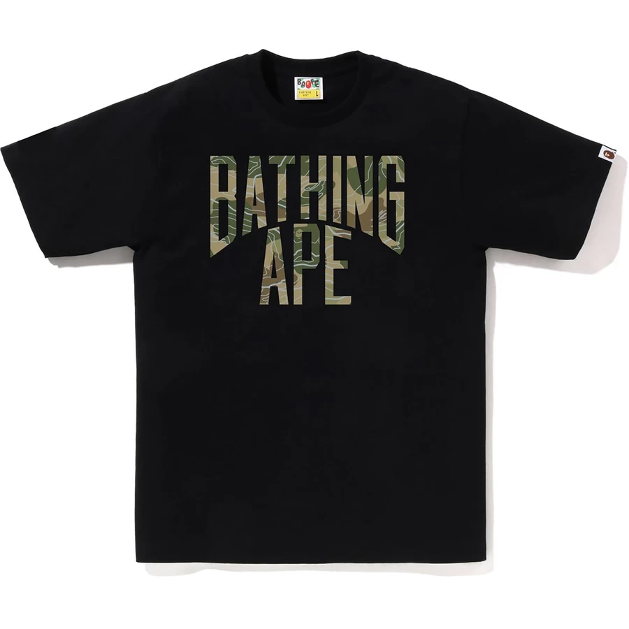 Bape Lagdelt Linje Camo Nyc Logo Tee Herre